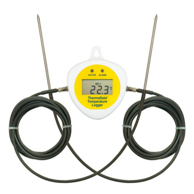 296551 REGISTRADOR DE DATOS THERMADATA LOGGER TD2C CON LCD Y DOS SENSORES EXTERNOS