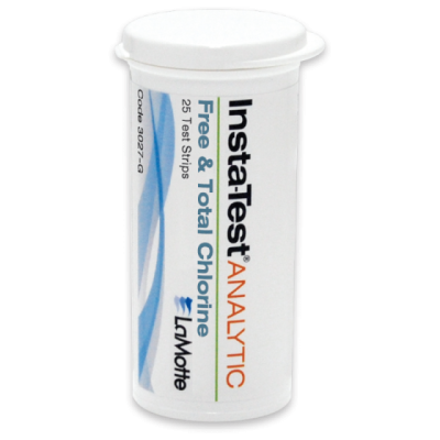 3027-G TIRAS REACTIVAS INSTA-TEST® CLORO LIBRE Y CLORO TOTAL (25 TEST)