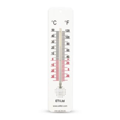 YE 232 TERMÓMETRO DE PARED PARA INTERIORES  -30 A 50ºC 45 X 195 MM