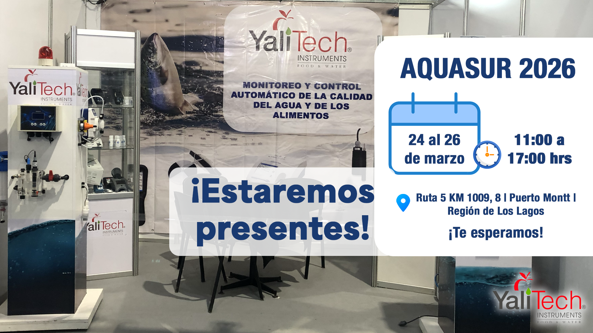 &iexcl;PIDE TU INVITACI&Oacute;N! YALITECH ESTAR&Aacute; EN AQUASUR 2026