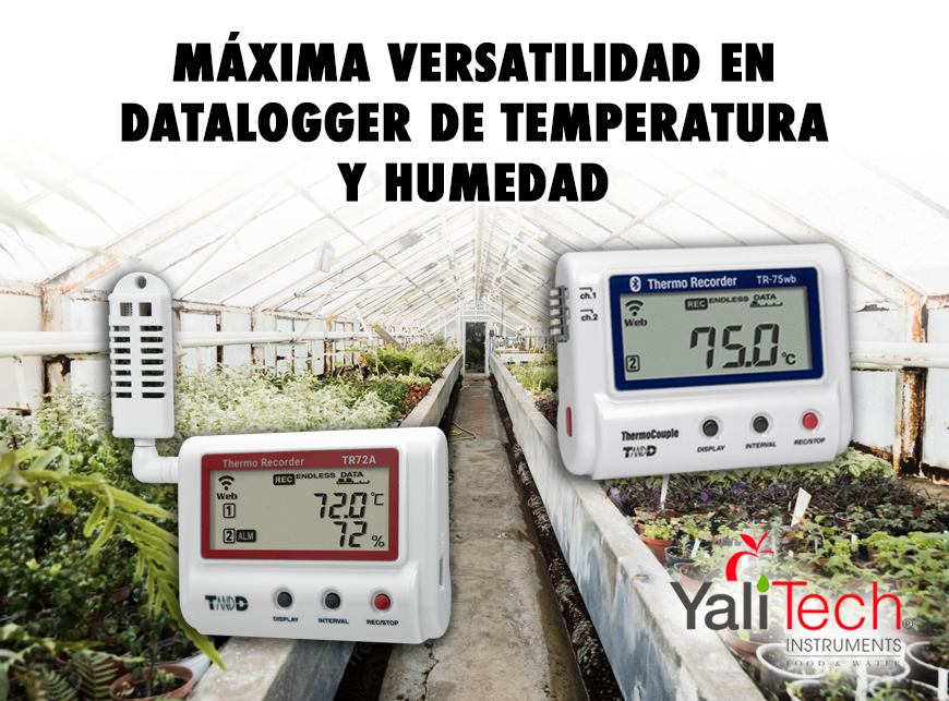 MÁXIMA VERSATILIDAD EN DATALOGGER DE TEMPERATURA Y HUMEDAD