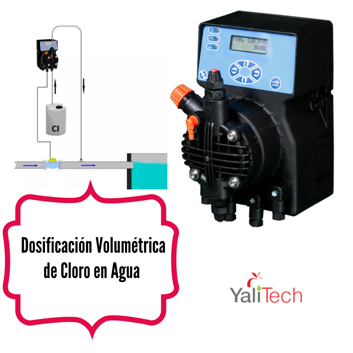 Pre-cloración con sistema automático volumétrico
