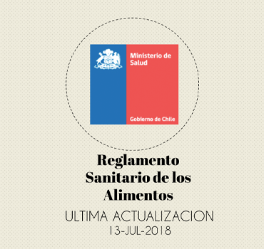 Reglamento Sanitario de los Alimentos - Ultima Actualización