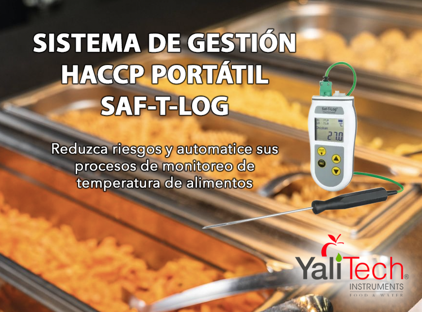 SISTEMA DE GESTIÓN HACCP PORTÁTIL SAF-T-LOG. REDUZCA RIESGOS Y AUTOMATICE SUS PROCESOS DE MONITOREO DE TEMPERATURA DE ALIMENTOS