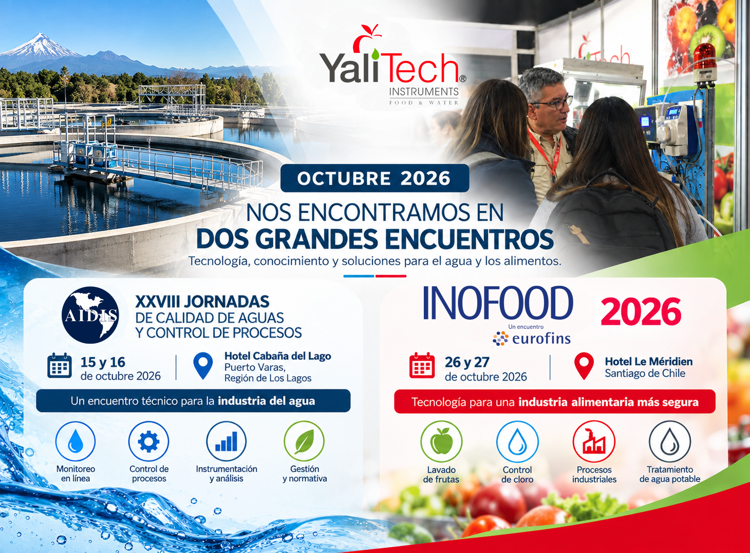 OCTUBRE NOS CONECTA CON EL AGUA Y LOS ALIMENTOS: YALITECH PRESENTE EN AIDIS E INOFOOD 2026