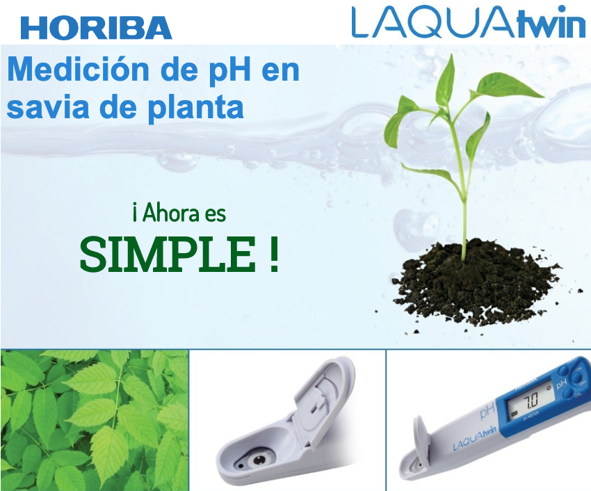 Medición de pH en savia de planta
