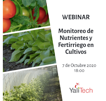 Webinar Monitoreo de Nutrientes y Fertirriego en Cultivos